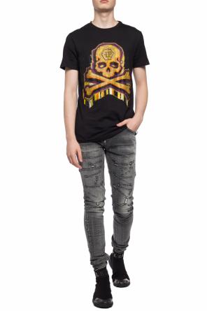 T-shirt with sequinned skull, zdjęcie 2 T-shirt with sequinned skull od Philipp Plein